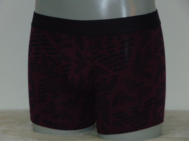 Armani Men's Superiore bordeaux boxer short