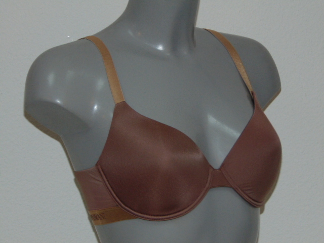 Armani Ladies Microfiber brown padded bra