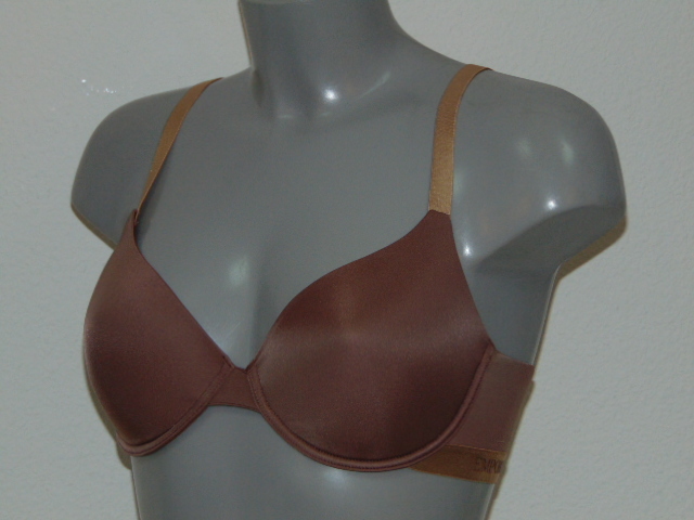 Armani Ladies Microfiber brown padded bra