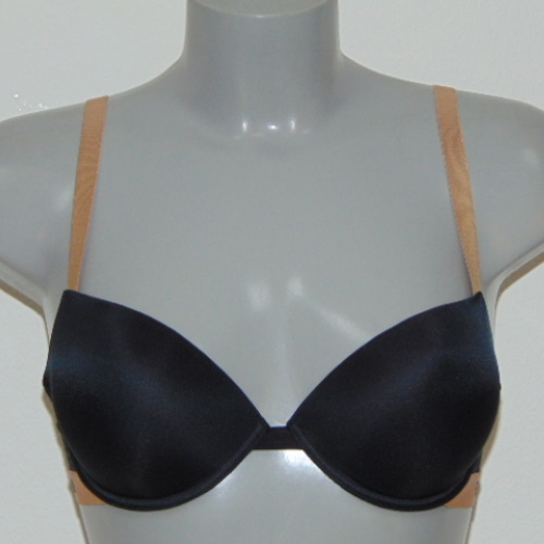 Armani Ladies Microfiber black push up bra