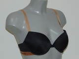 Armani Ladies Microfiber black push up bra