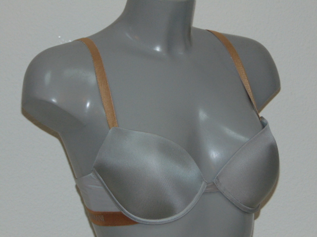 Armani Ladies Microfiber grey push up bra