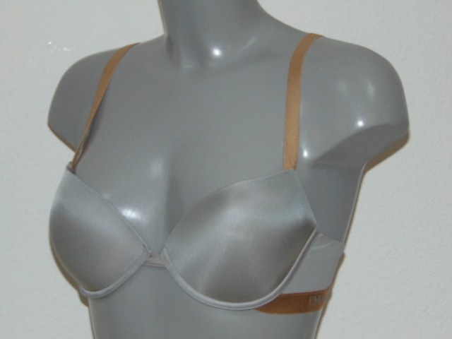 Armani Ladies Microfiber grey push up bra