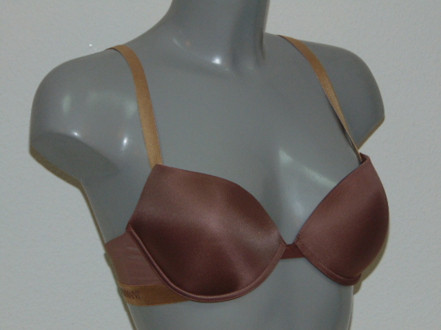 Armani Ladies Microfiber brown push up bra