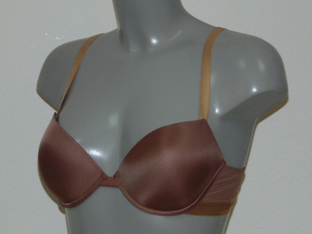 Armani Ladies Microfiber brown push up bra