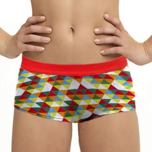 Boobs & Bloomers tRIXIE pink/print short