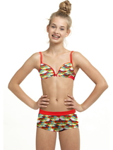 Boobs & Bloomers tRIXIE pink/print short