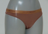 Armani Ladies Microfiber brown thong