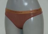 Armani Ladies Microfiber brown thong
