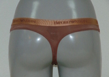 Armani Ladies Microfiber brown thong