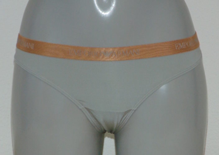 Armani Ladies Microfiber grey thong