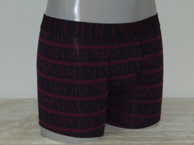 Armani Men's Superiore bordeaux boxer short