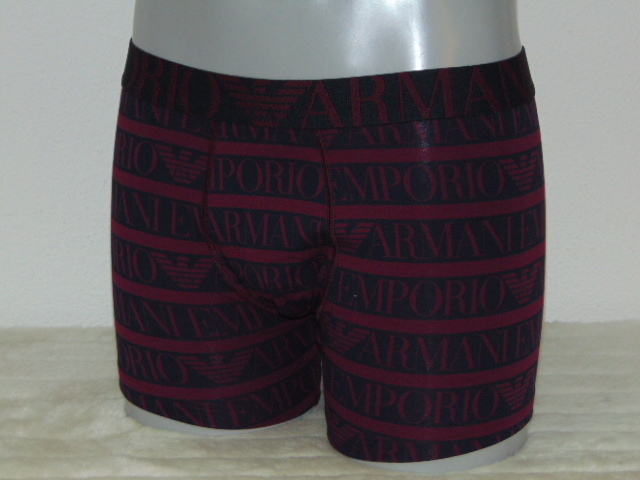 Armani Men's Superiore bordeaux boxer short