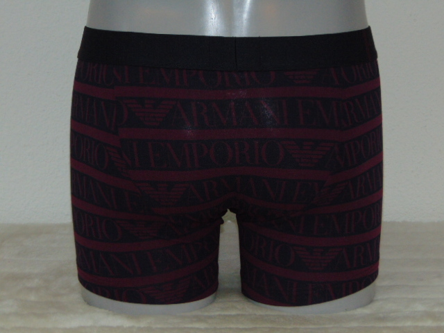 Armani Men's Superiore bordeaux boxer short