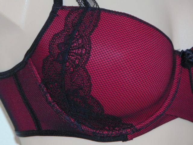 After Eden D-Cup & Up Scarlett red/black padded bra