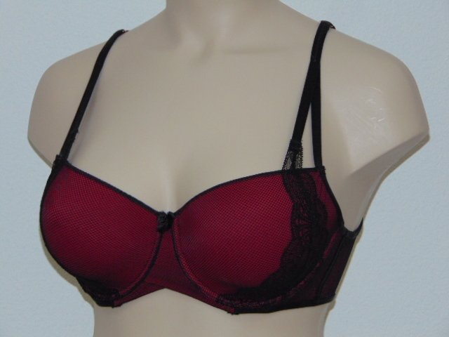 After Eden D-Cup & Up Scarlett red/black padded bra