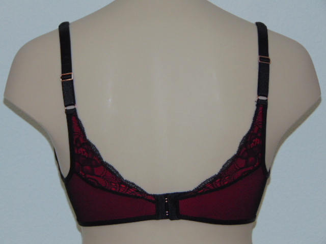 After Eden D-Cup & Up Scarlett red/black padded bra