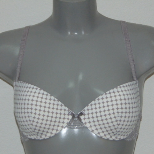 Cybéle Dotted grey/print push up bra