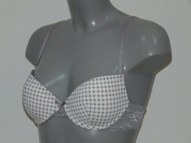 Cybéle Dotted grey/print push up bra