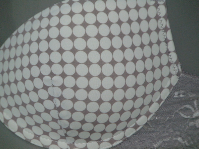 Cybéle Dotted grey/print push up bra