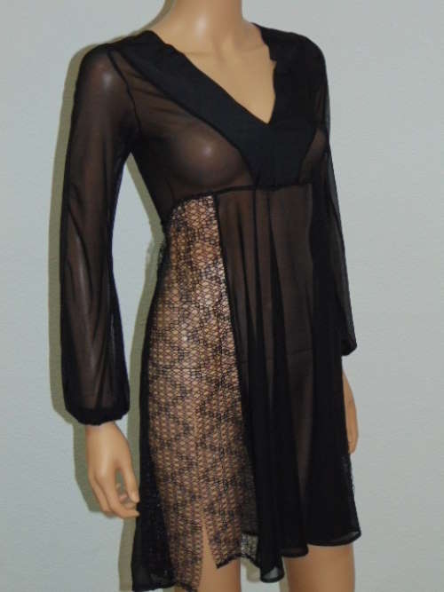 Sapph Gaudy black/print kimono