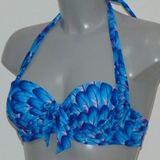 Missya Rose blue/print padded bikini bra