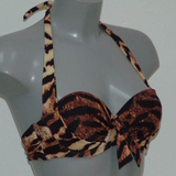 Missya Rose brown/print padded bikini bra