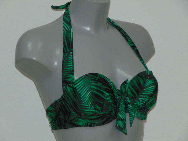 Missya Rose green/print padded bikini bra