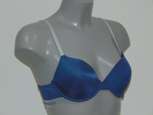 Armani Ladies Contoure blue padded bra