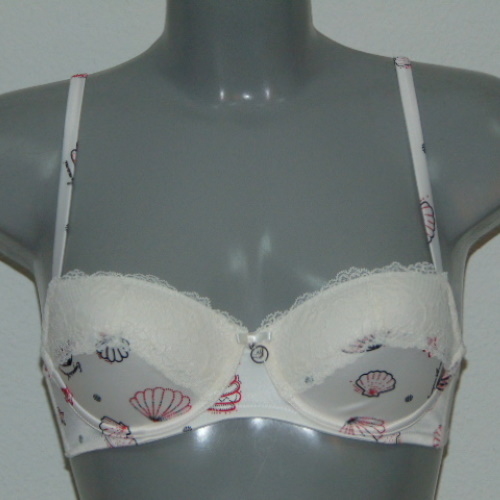 Armani Ladies Avorio Stampato ivory/print padded bra