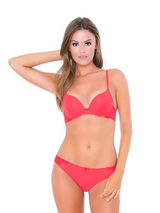 After Eden Allison red push up bra