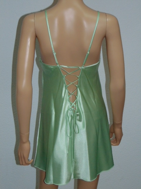 LingaDore Night Liquid green slipdress