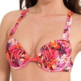 LingaDore Beach Paradise pink/print padded bikini bra