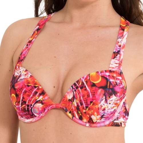 LingaDore Beach Paradise pink/print padded bikini bra