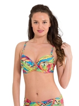 LingaDore Beach Carnaval blue padded bikini bra