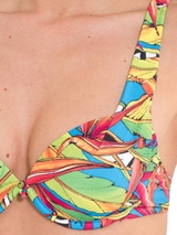 LingaDore Beach Carnaval blue padded bikini bra