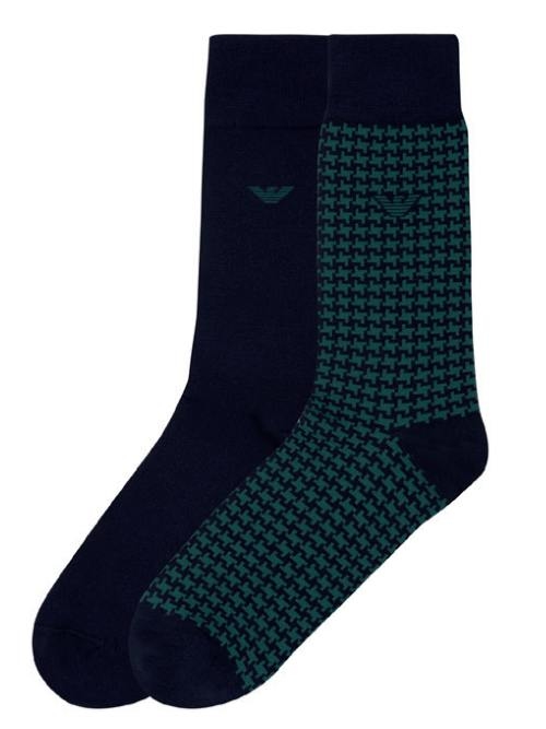 Armani Men's Logo green socks