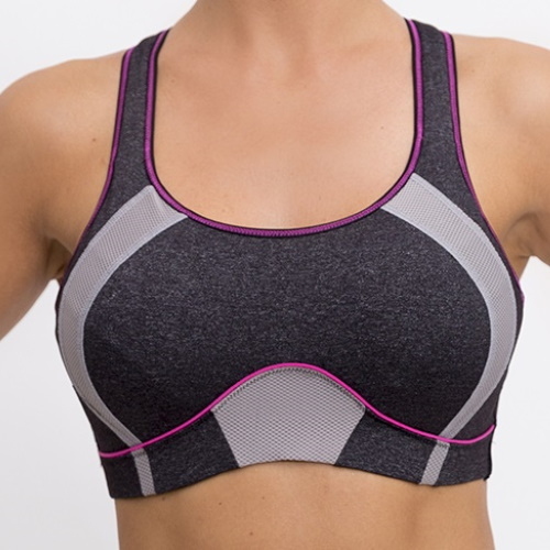 Q-Linn Barcelona grey sport bra