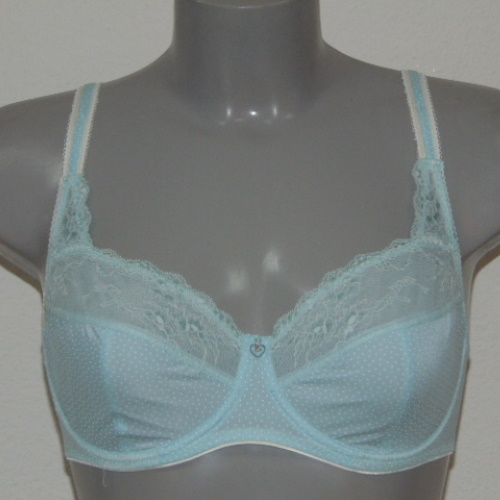Eva Polka Dot blue non-padded bra