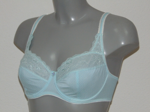 Eva Polka Dot blue non-padded bra
