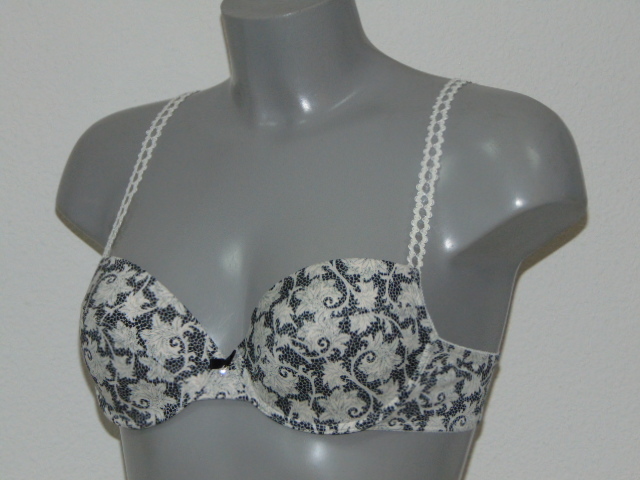 Eva Flaire white/print padded bra