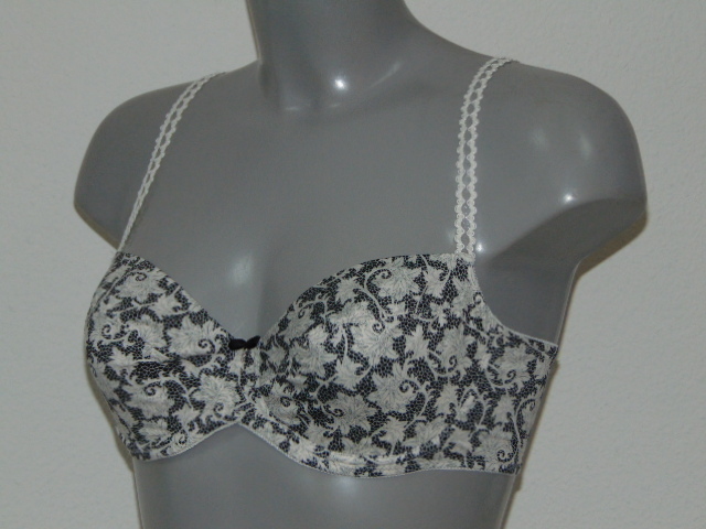 Eva Flaire white/print non-padded bra