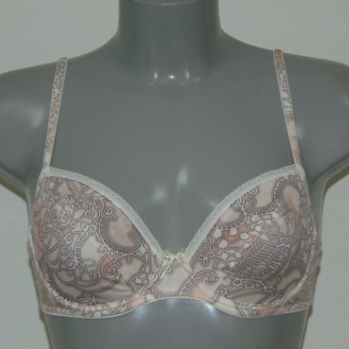 Eva Noveau peach non-padded bra
