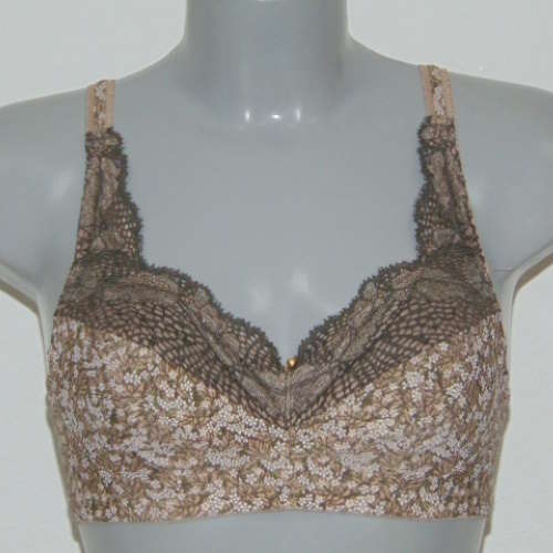 Eva Olivia brown wireless bra