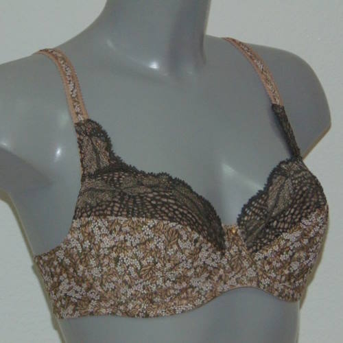 Eva Olivia brown non-padded bra