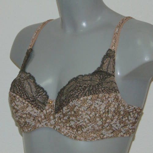 Eva Olivia brown non-padded bra