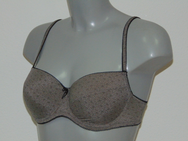 Eva Ashley mole grey padded bra