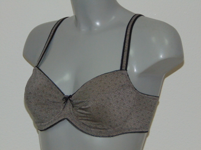 Eva Ashley mole grey non-padded bra