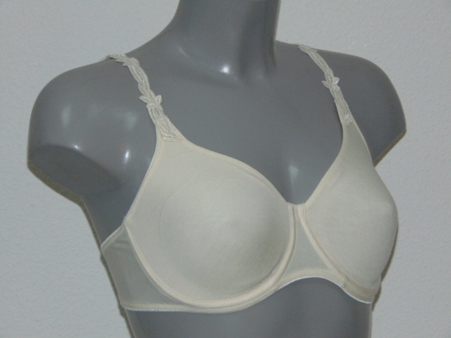 Eva Silk ivory non-padded bra