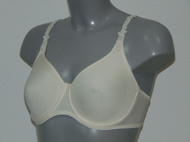 Eva Silk ivory non-padded bra